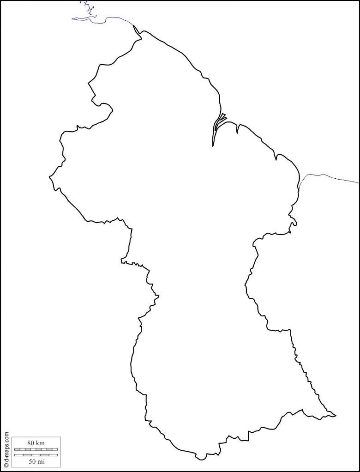 κενό χάρτη της Γουιάνας