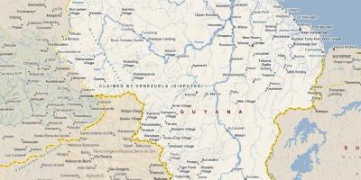 Εμφάνιση χάρτη λεπτομερή χάρτη της Γουιάνας